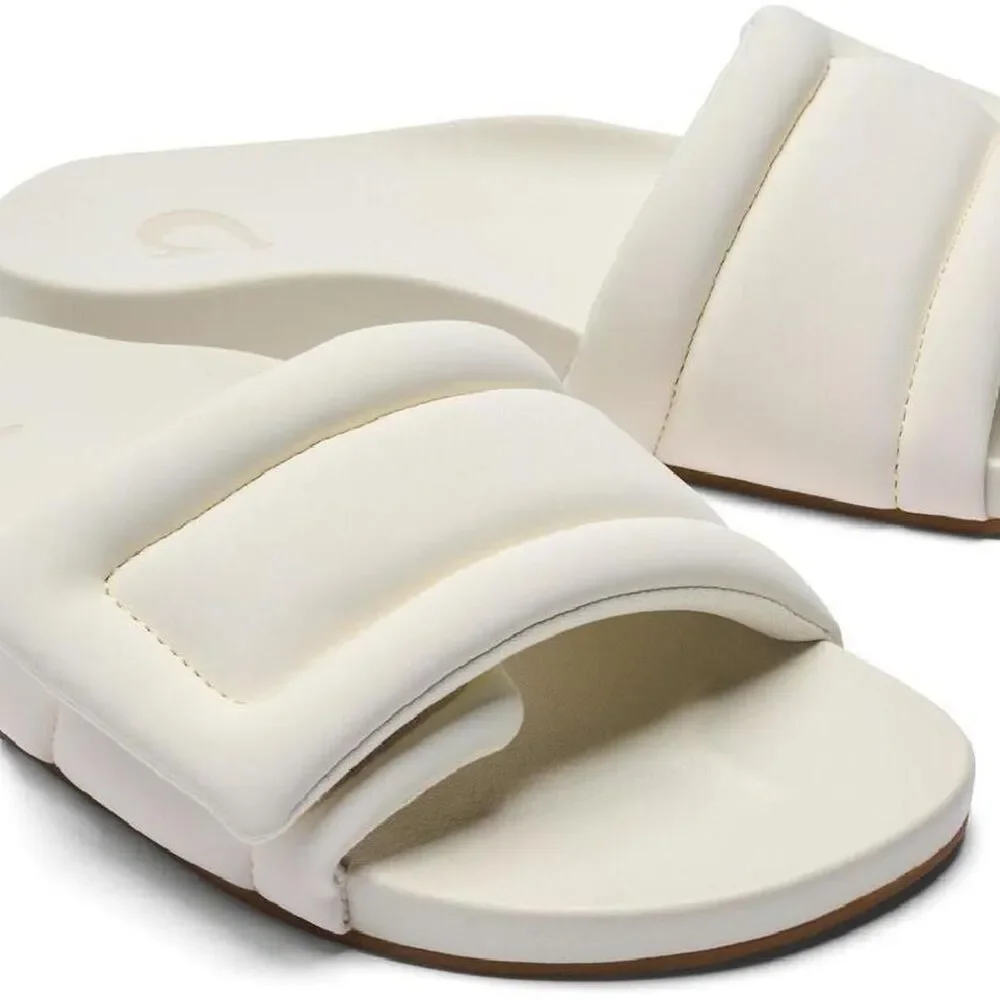 Olukai Women's Cream and White Sandals
